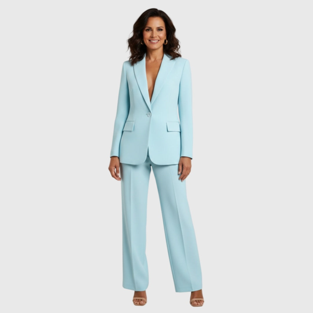 Jimena | Traje de Chaqueta Mujer Blazer Estructurado Pantalón Recto