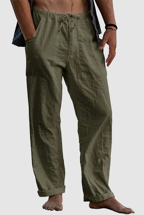 Joaquín | Pantalón de Lino Casual Hombre Cintura Elástica