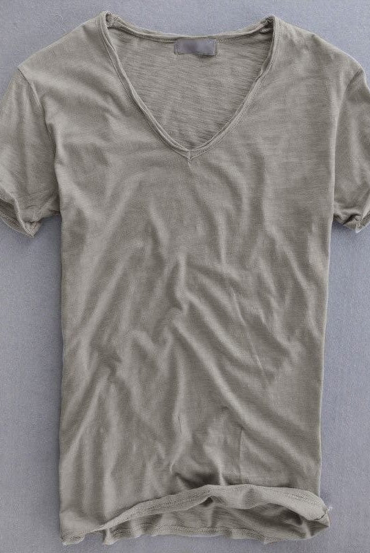 Koldo | Camiseta Cuello V Slim Fit Hombre Manga Corta