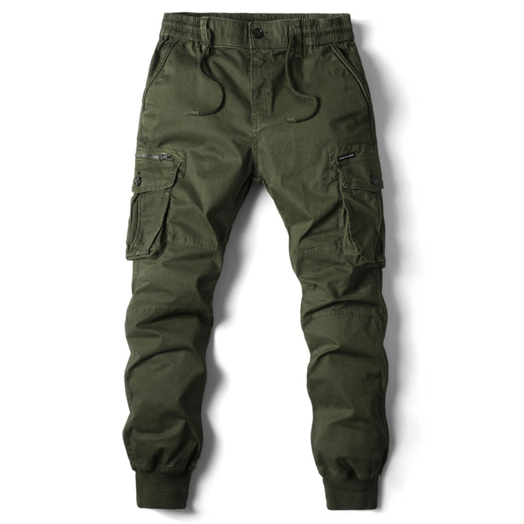 Koldo | Pantalón Cargo Jogger Hombre Bolsillos Laterales Puños Elásticos