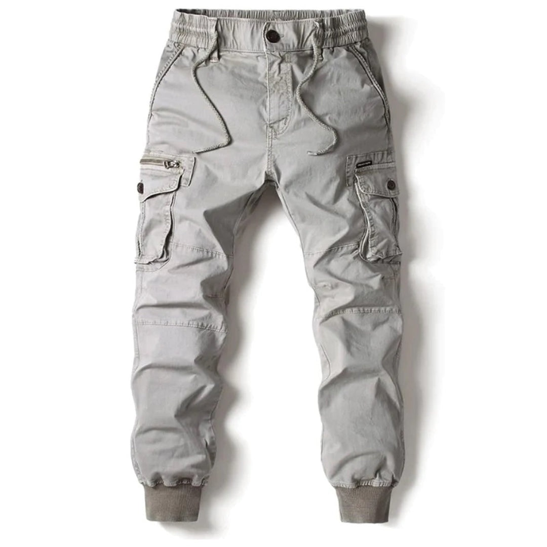 Koldo | Pantalón Cargo Jogger Hombre Bolsillos Laterales Puños Elásticos