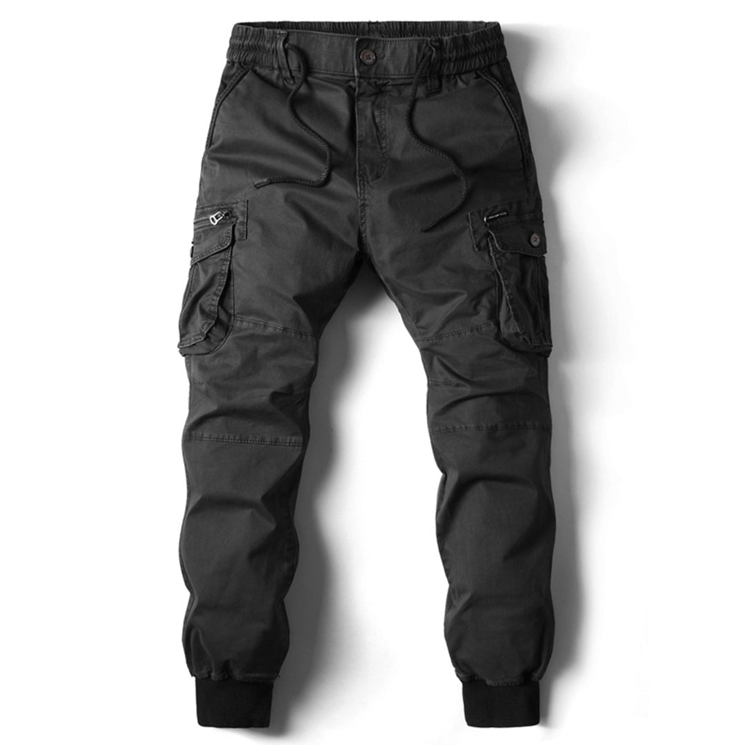 Koldo | Pantalón Cargo Jogger Hombre Bolsillos Laterales Puños Elásticos