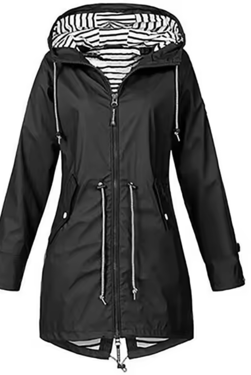 Laia | Chubasquero Impermeable Mujer con Capucha Cintura Ajustable