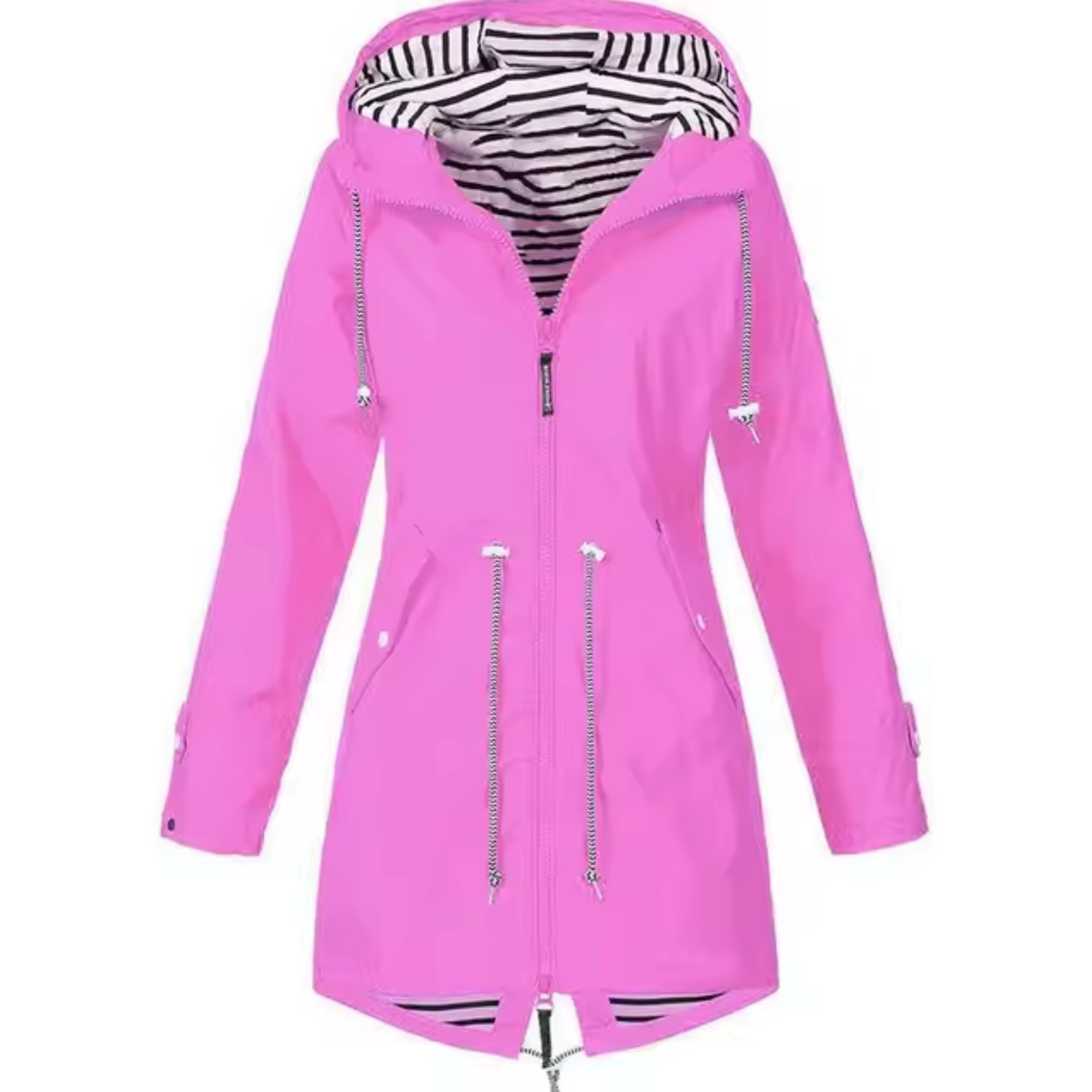 Laia | Chubasquero Impermeable Mujer con Capucha Cintura Ajustable