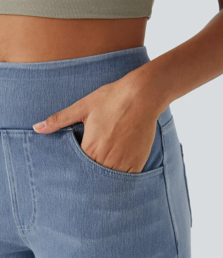 Laia | Jeans Wide Leg de Cintura Alta Mujer Pierna Ancha