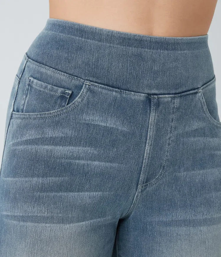 Laia | Jeans Wide Leg de Cintura Alta Mujer Pierna Ancha