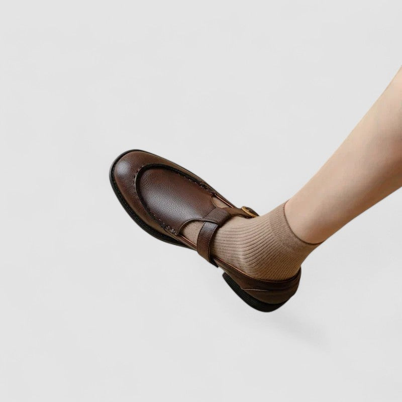 Laia | Mary Jane Shoes Mujer Punta Cuadrada Tacón Bajo