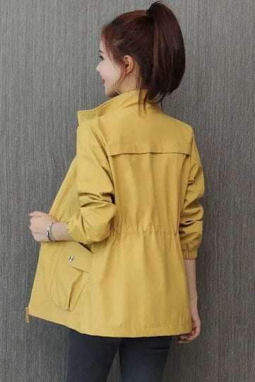 Leila | Chubasquero Impermeable Ligero Mujer Cintura Ajustable