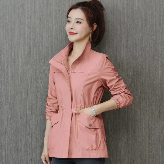 Leila | Chubasquero Impermeable Ligero Mujer Cintura Ajustable