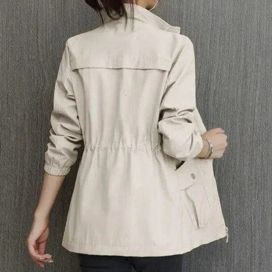 Leila | Chubasquero Impermeable Ligero Mujer Cintura Ajustable