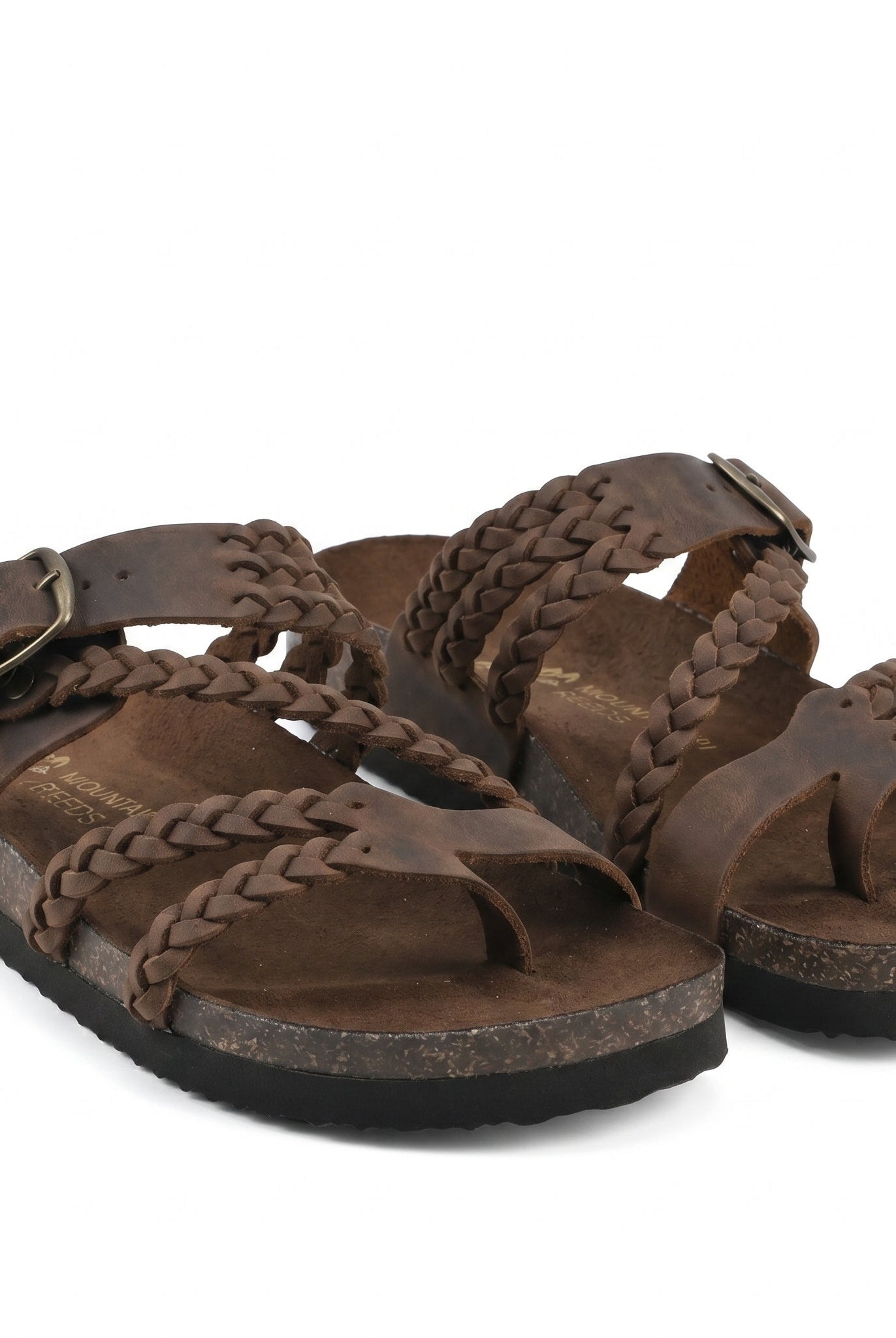 Leire | Sandalias Planas Trenzadas Mujer Hebilla Ajustable