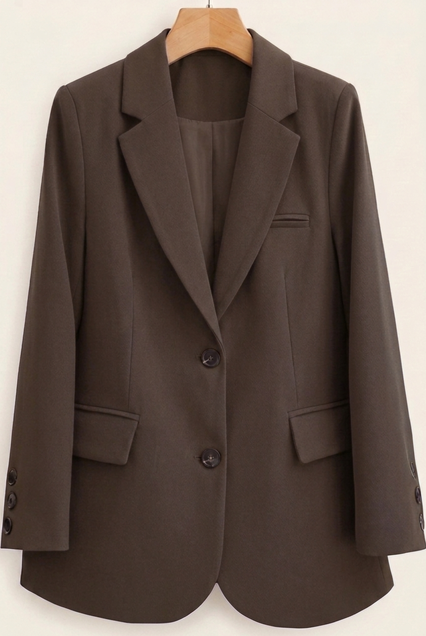 Lidia | Chaqueta Americana de Dos Botones Mujer Cuello Solapa