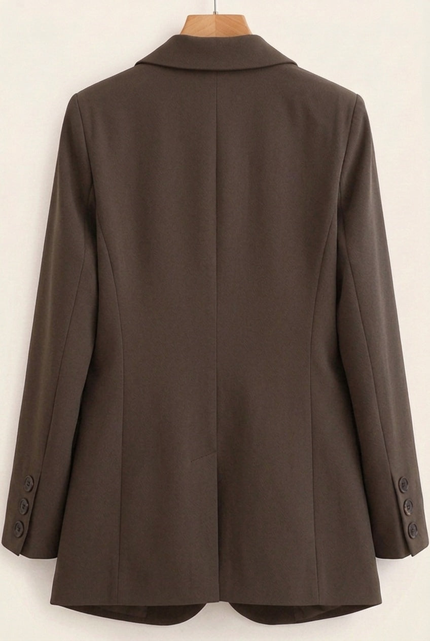 Lidia | Chaqueta Americana de Dos Botones Mujer Cuello Solapa