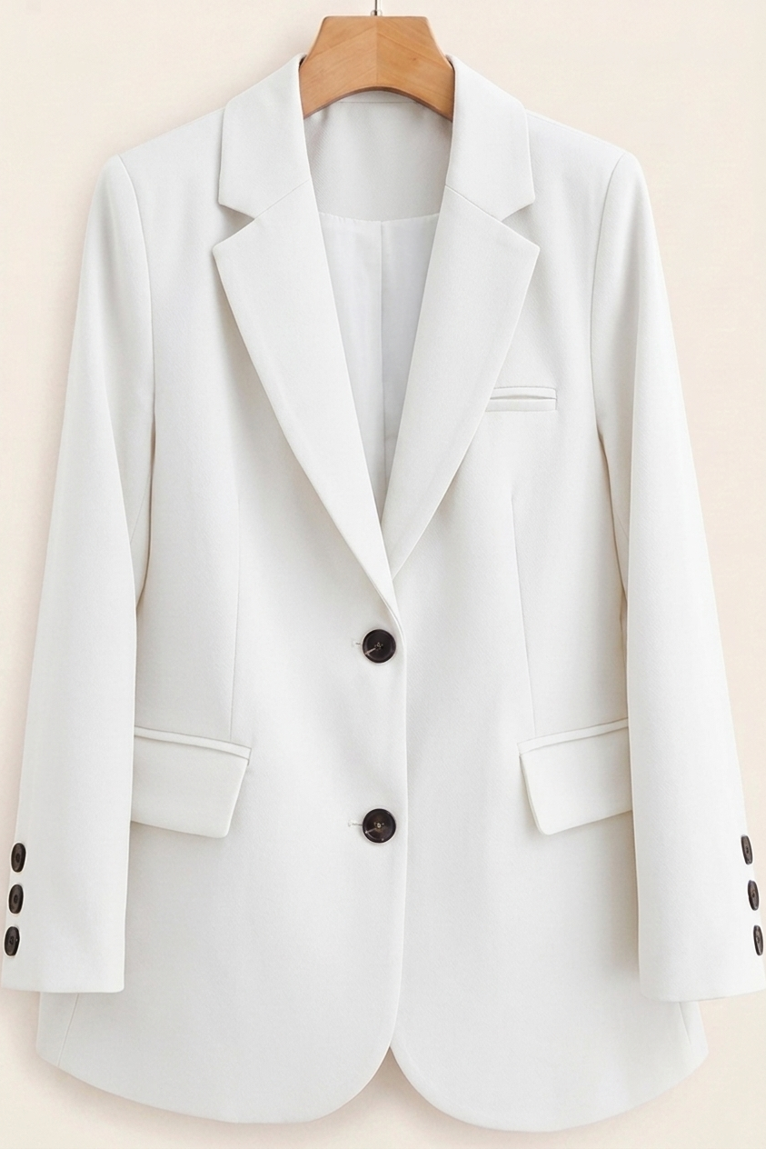 Lidia | Chaqueta Americana de Dos Botones Mujer Cuello Solapa