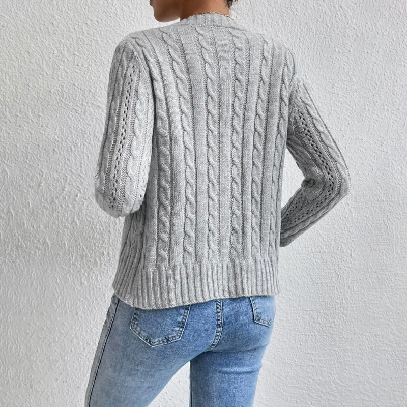 Lorena | Chaqueta de Punto Mujer Manga Larga Botones