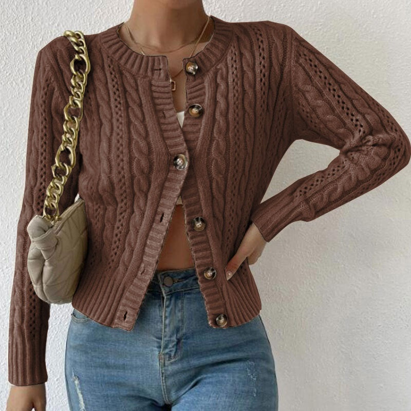 Lorena | Chaqueta de Punto Mujer Manga Larga Botones