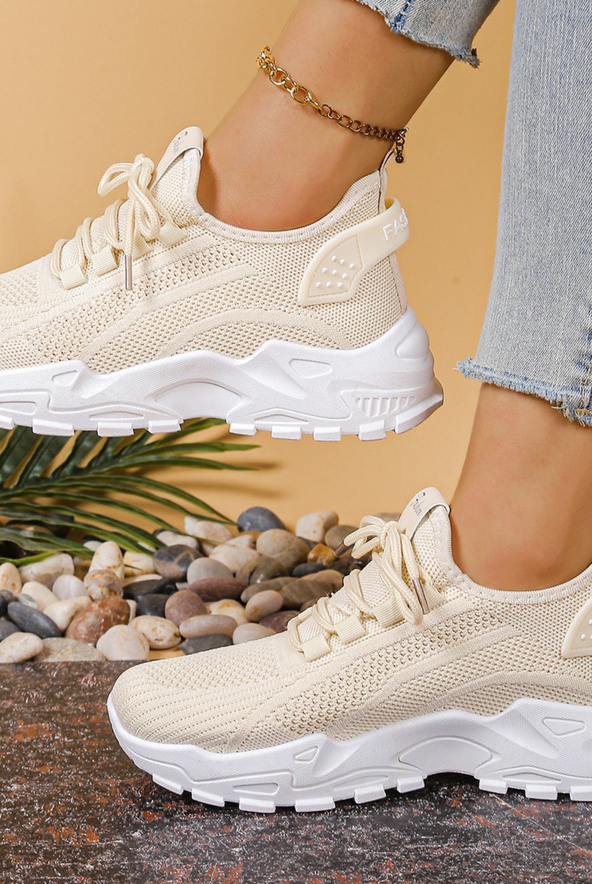 Lorena | Sneakers Mujer de Deporte Estampado Animal Print Cordones