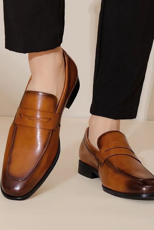Manuel | Mocasines de Cuero Hombre Correa Penny