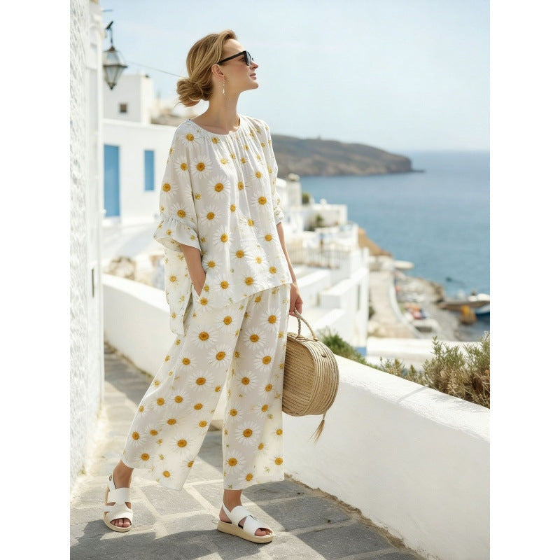 Marina | Conjunto de Dos Piezas Tie Dye Mujer Holgado