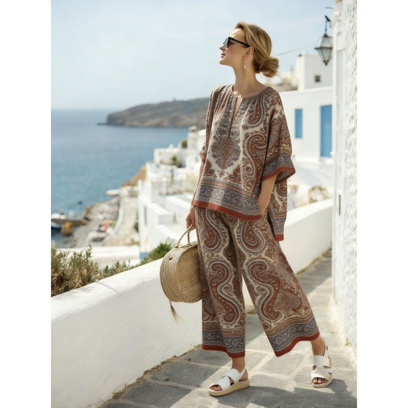 Marina | Conjunto de Dos Piezas Tie Dye Mujer Holgado