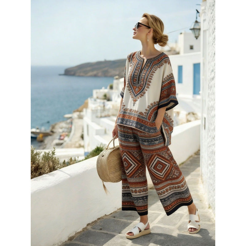 Marina | Conjunto de Dos Piezas Tie Dye Mujer Holgado