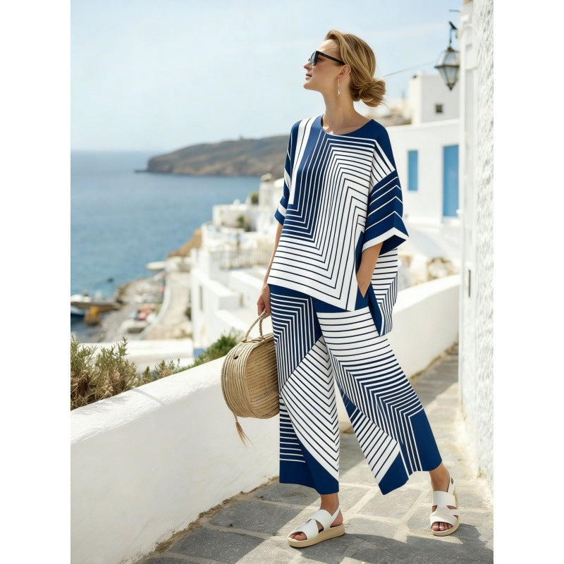Marina | Conjunto de Dos Piezas Tie Dye Mujer Holgado