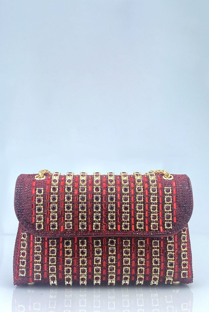 Marta | Bolso de Hombro con Cadena Mujer Brillante Fiesta