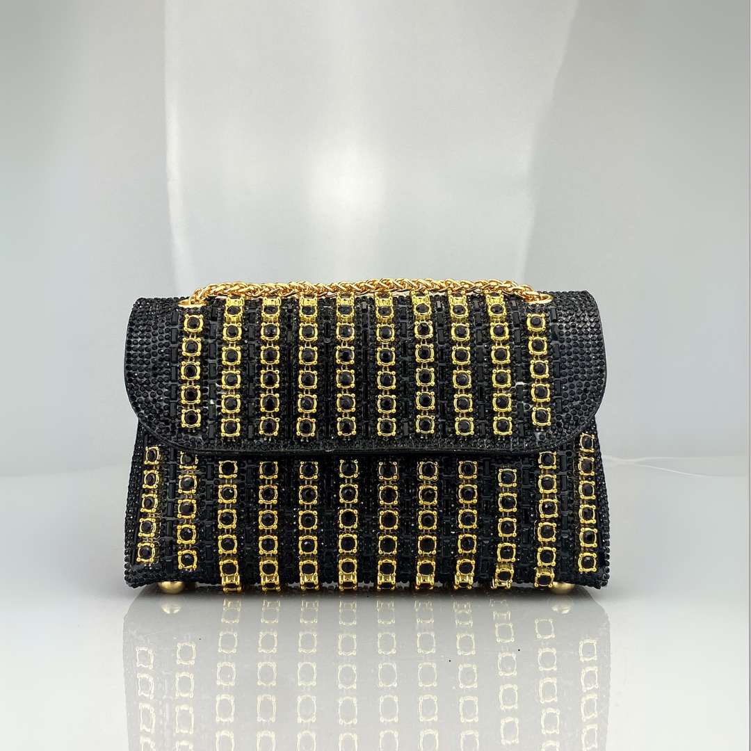 Marta | Bolso de Hombro con Cadena Mujer Brillante Fiesta