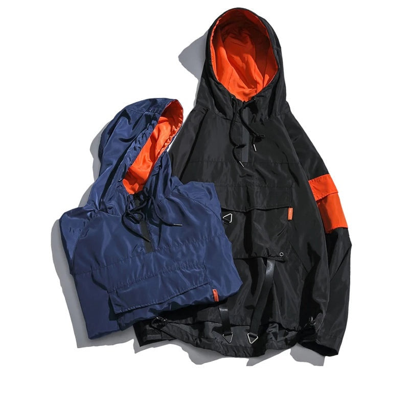 Mateo | Anorak Hombre Impermeable con Capucha Streetwear