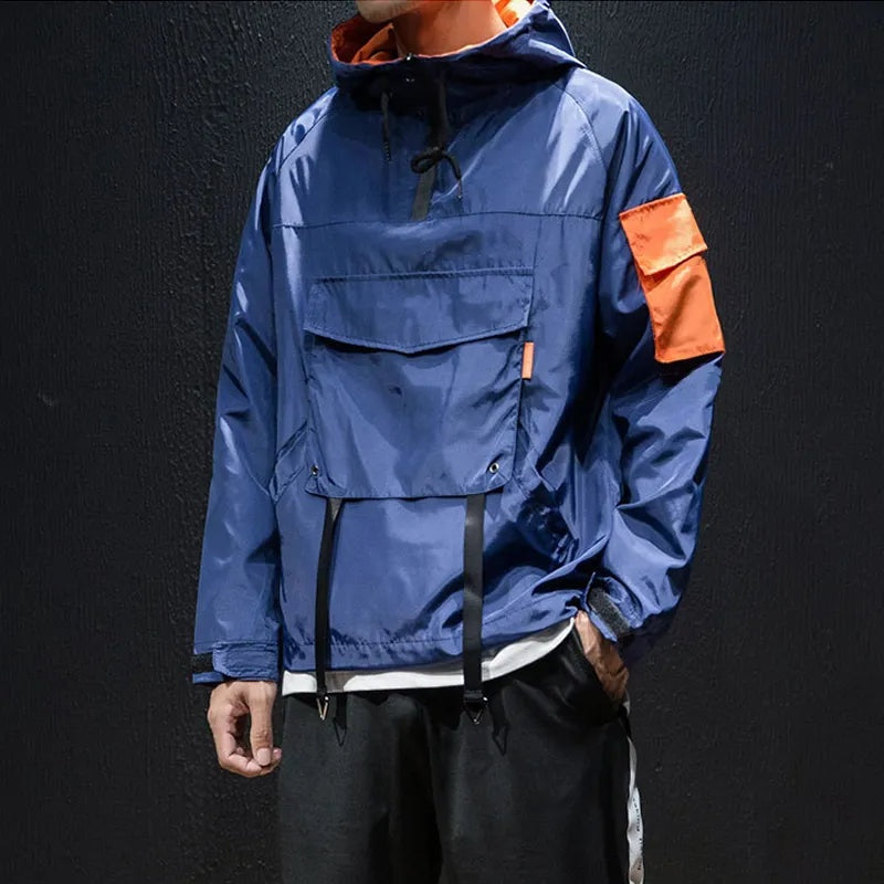 Mateo | Anorak Hombre Impermeable con Capucha Streetwear