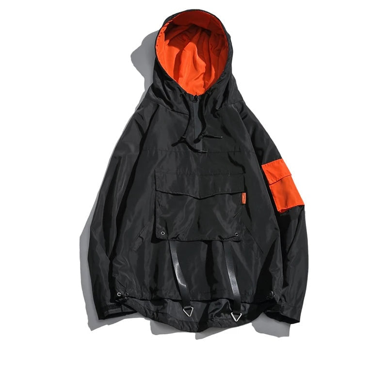 Mateo | Anorak Hombre Impermeable con Capucha Streetwear