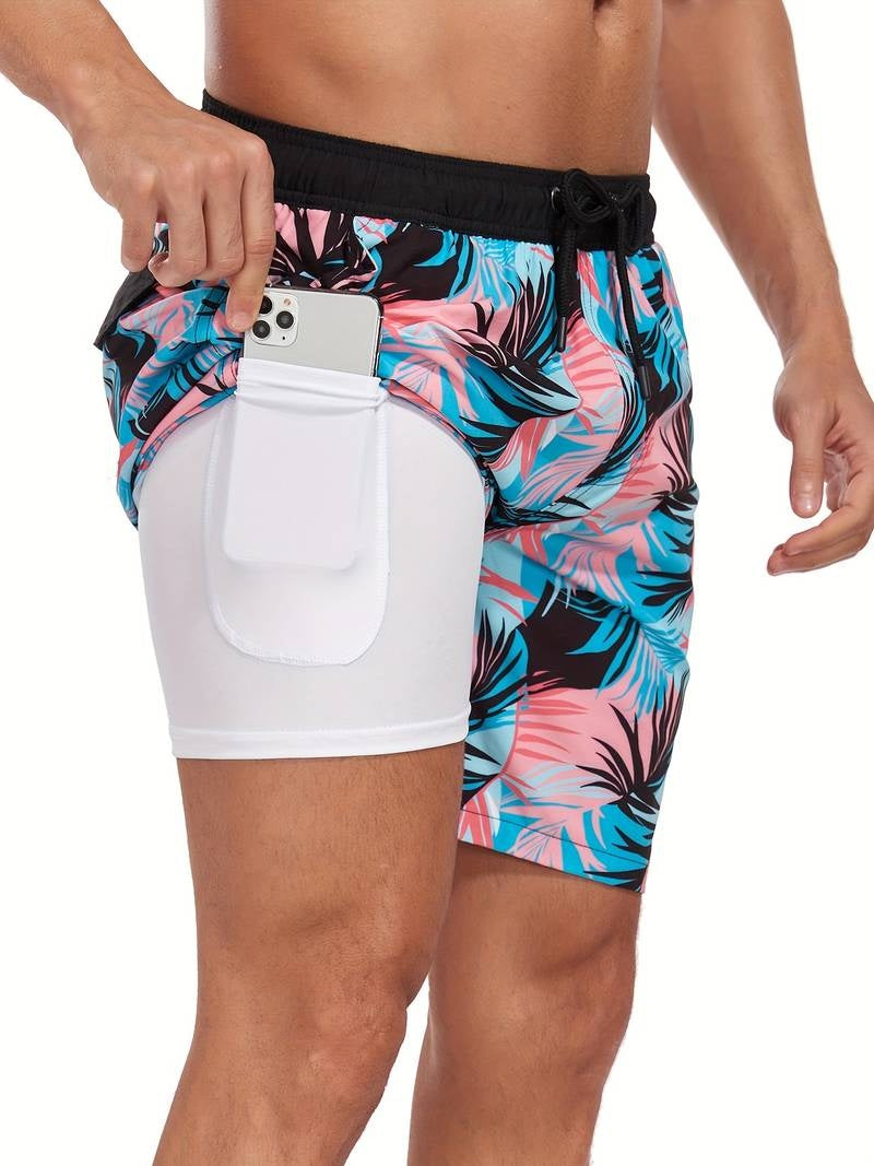 Mateo | Bañador de Hombre Estampado Flamencos Cordón Ajustable