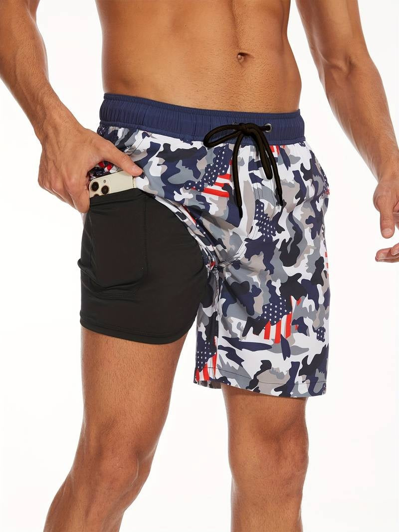 Mateo | Bañador de Hombre Estampado Flamencos Cordón Ajustable
