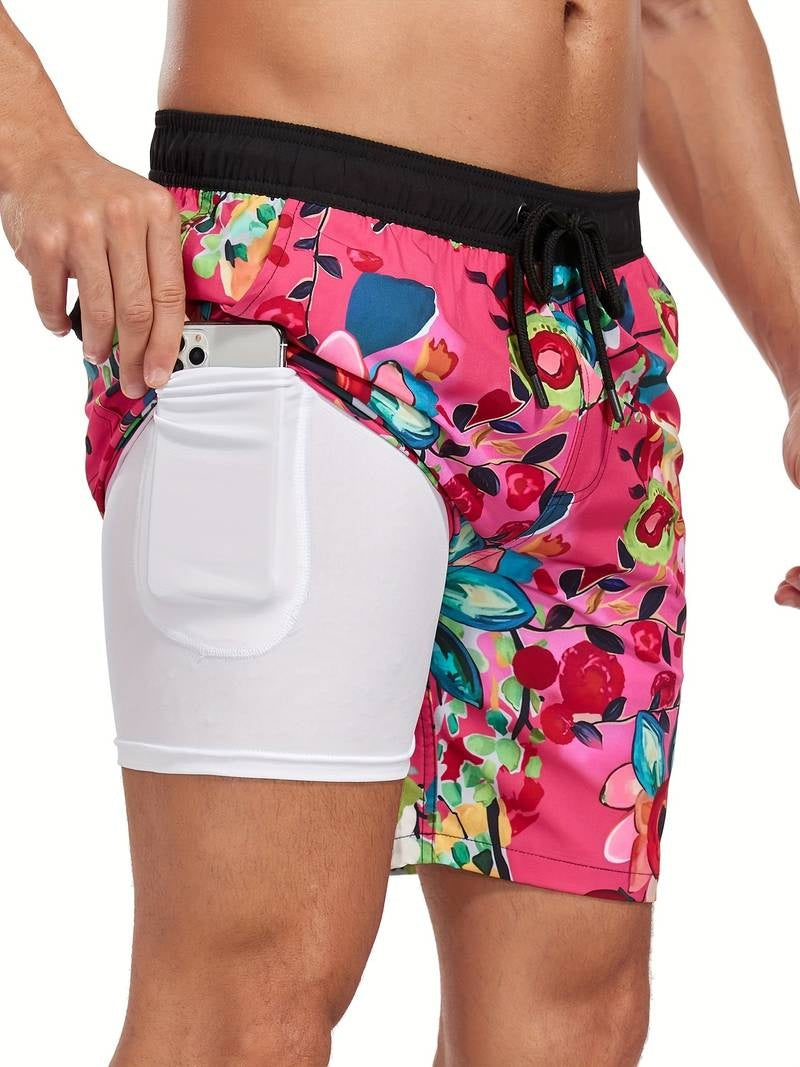 Mateo | Bañador de Hombre Estampado Flamencos Cordón Ajustable