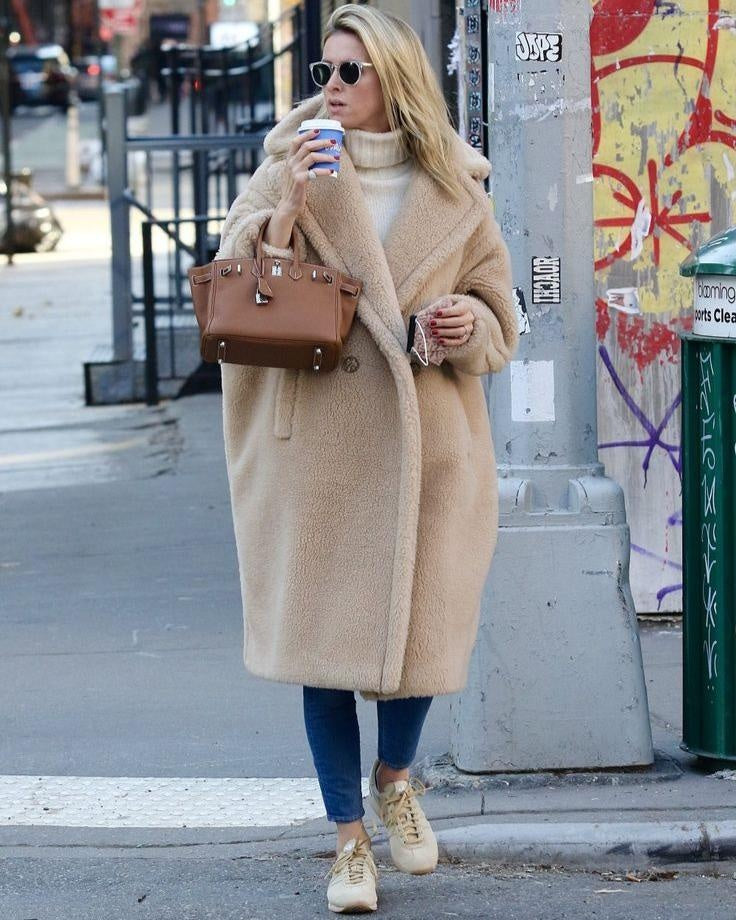 Mencía | Abrigo de Borreguito Largo Mujer Oversize