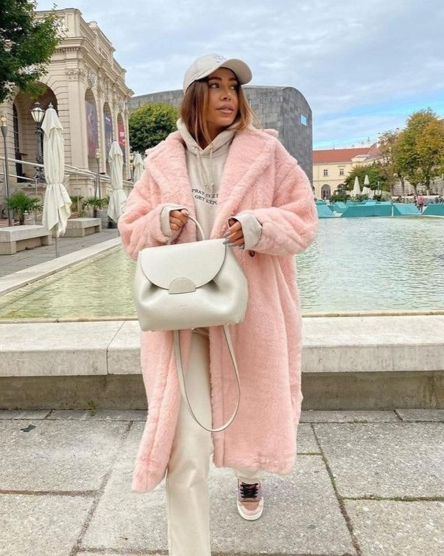 Mencía | Abrigo de Borreguito Largo Mujer Oversize