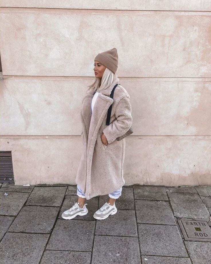 Mencía | Abrigo de Borreguito Largo Mujer Oversize