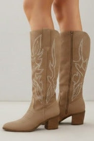 Mencía | Botas Cowboy Mujer Caña Alta Bordado Western
