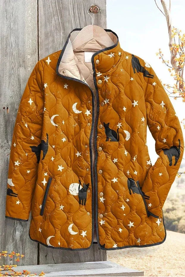 Mencía | Cazadora Acolchada Estampada Entretiempo Mujer Patchwork Floral