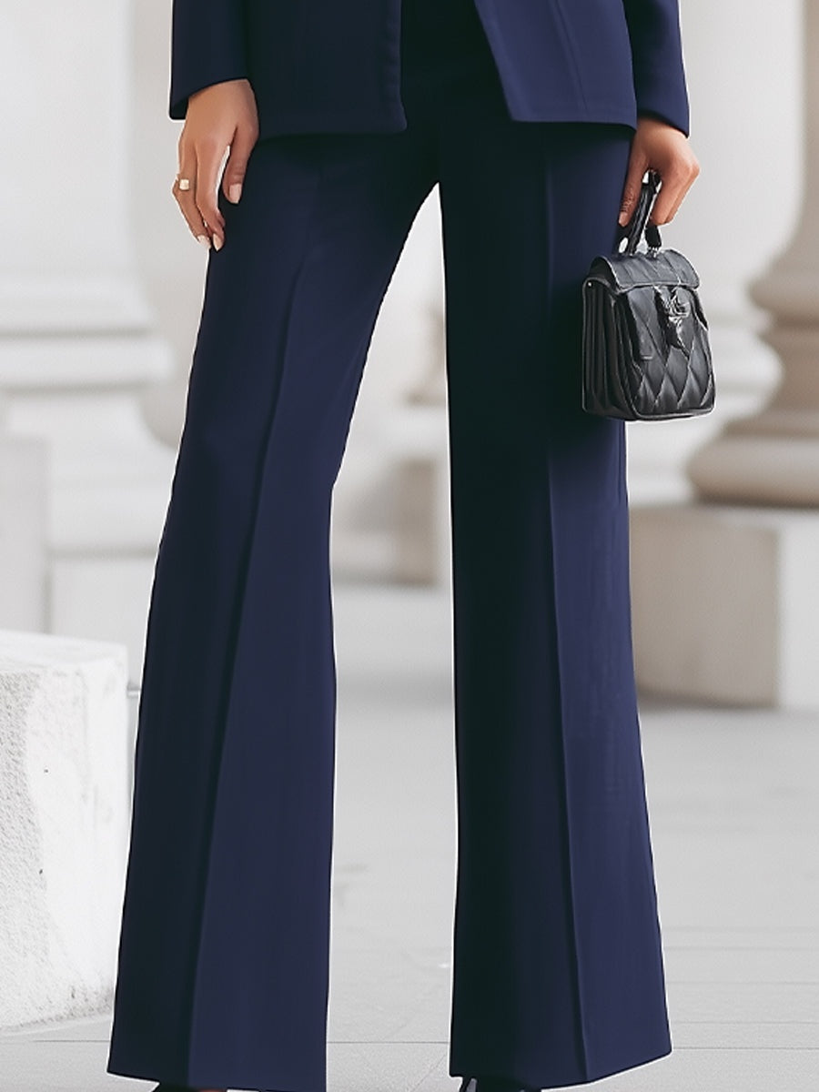 Mencía | Conjunto de Americana Mujer Cuello Mao Pantalón Campana