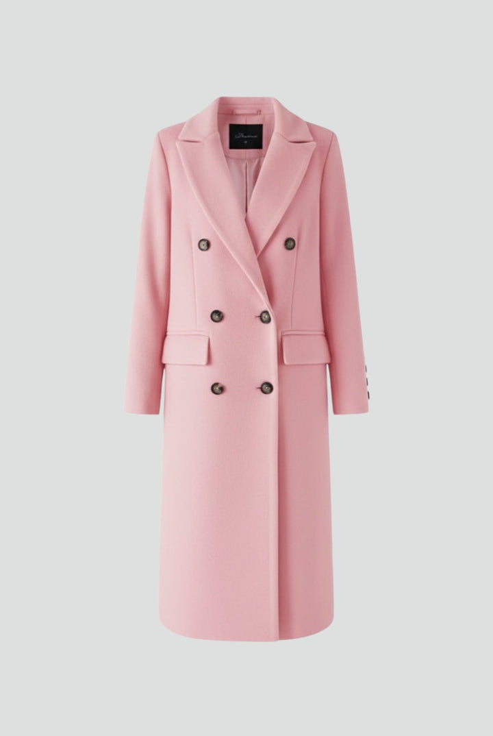 Mencía | Peacoat de Paño Largo Mujer Cuello Solapa Doble Botonadura