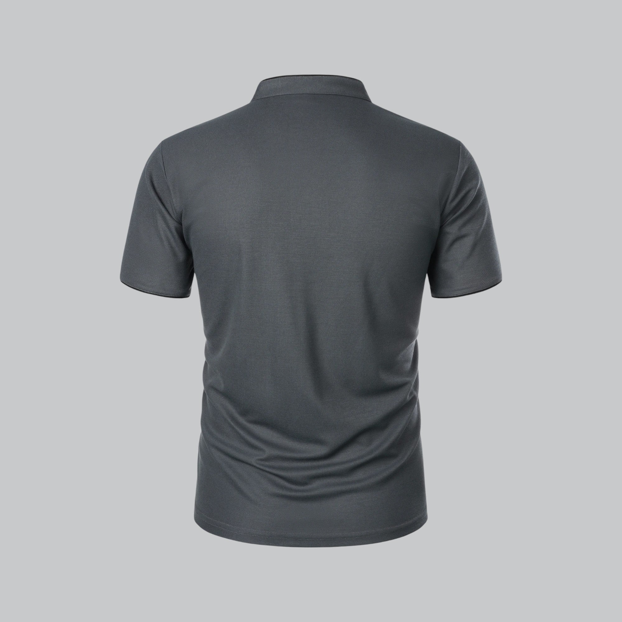 Mikel | Polo de Manga Corta Hombre Cuello Mao Algodón