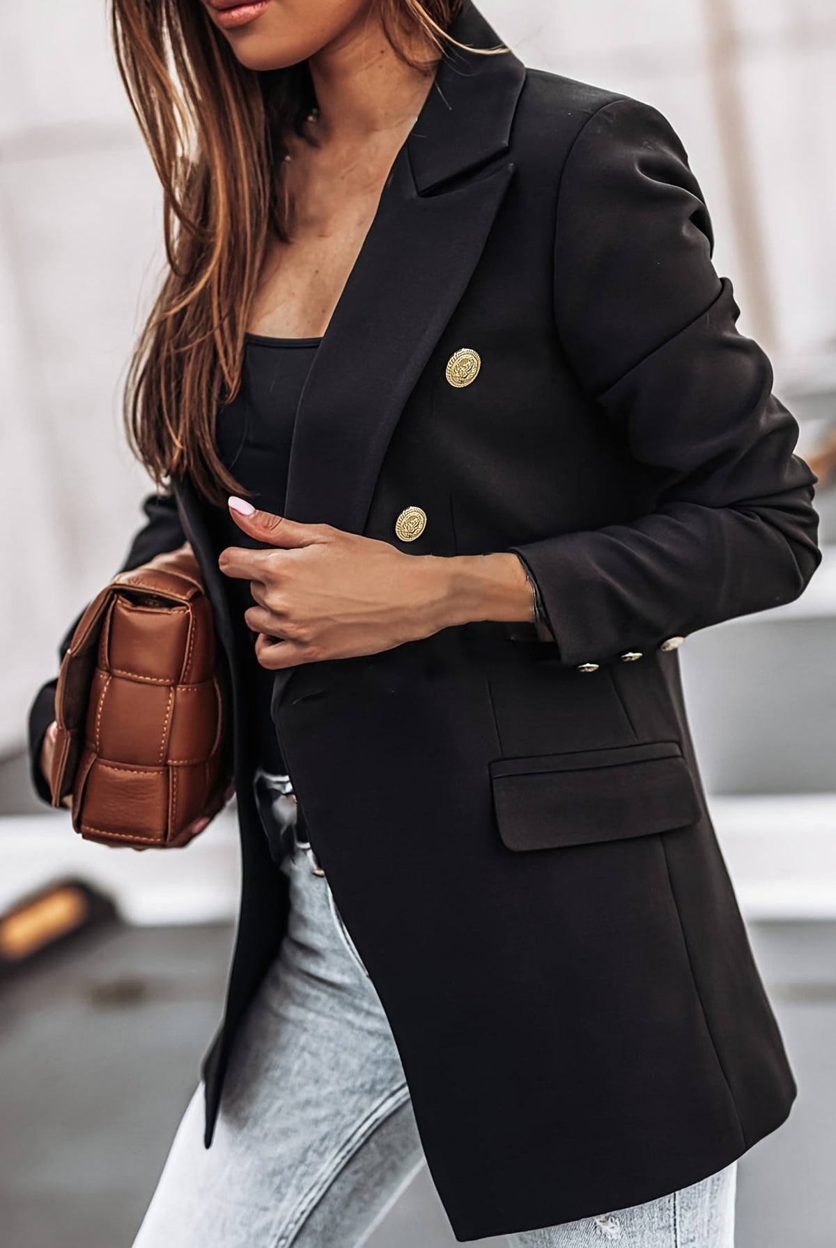 Miriam | Chaqueta Americana Mujer Doble Botonadura Manga Larga