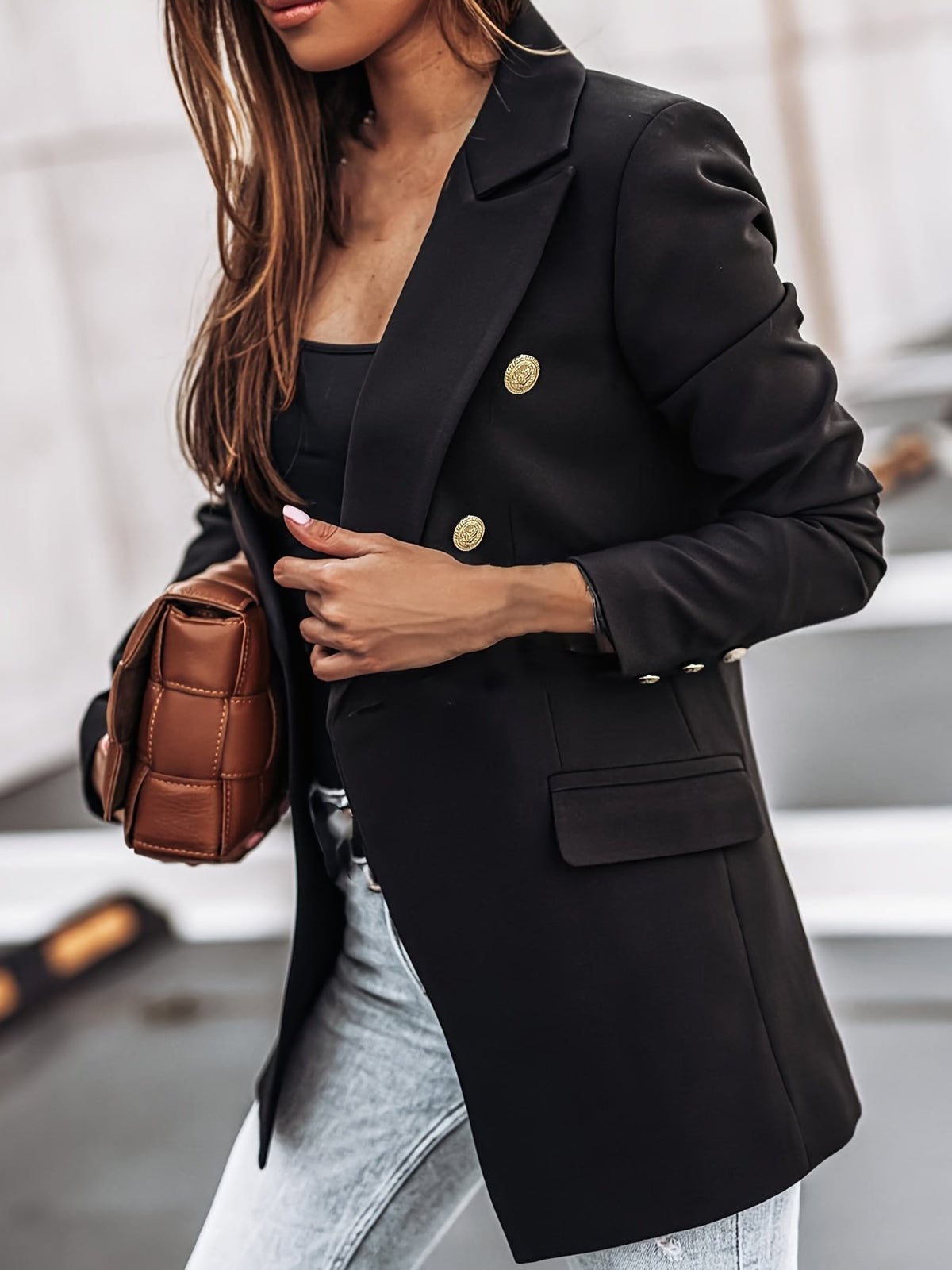 Miriam | Chaqueta Americana Mujer Doble Botonadura Manga Larga