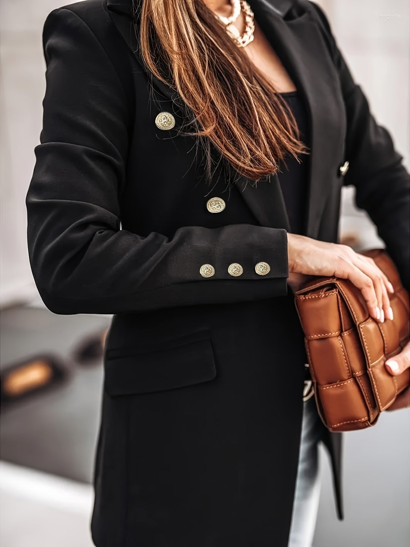 Miriam | Chaqueta Americana Mujer Doble Botonadura Manga Larga