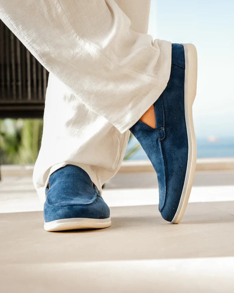 Mocasines Casuales Sin Cordones Hombre Ante