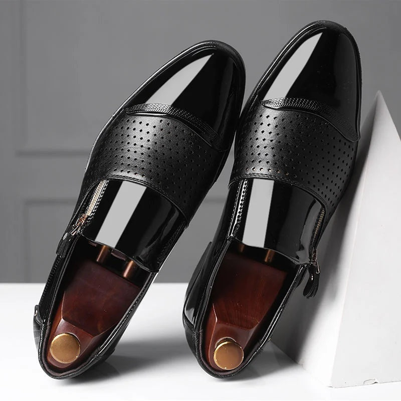 Mocasines de Vestir Hombre Cierre Lateral