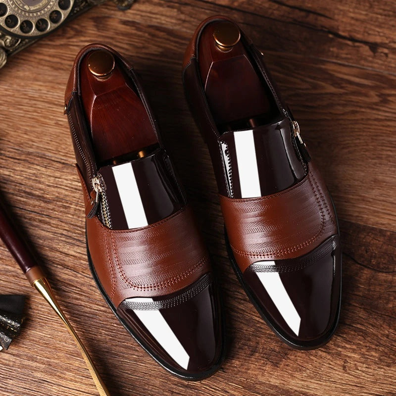 Mocasines de Vestir Hombre Cierre Lateral