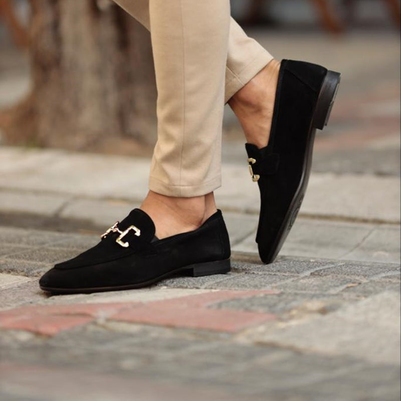 Mocasines Sin Cordones con Hebilla Hombre