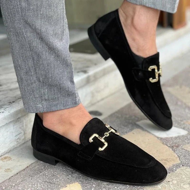 Mocasines Sin Cordones con Hebilla Hombre